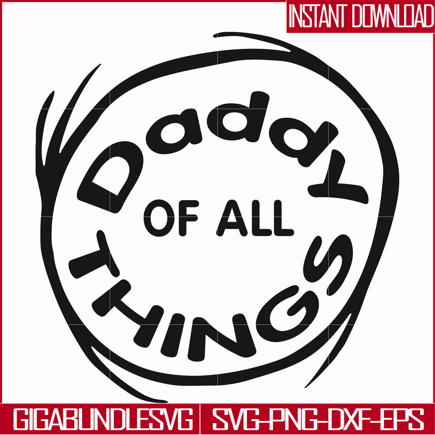DR000158-Daddy of all things svg, png, dxf, eps file DR000158