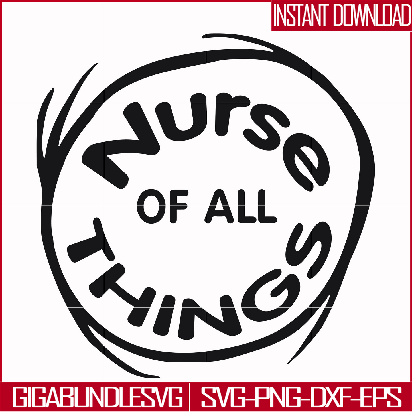 DR000162-Nurse of all things svg, png, dxf, eps file DR000162