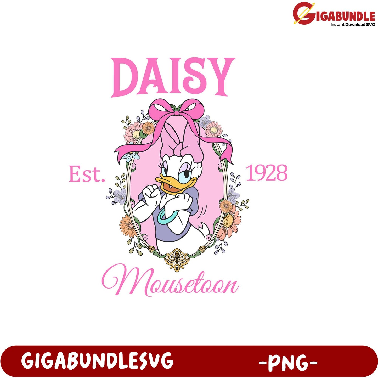 Daisy Character Art PNG Design for Mousetoon Established in 1928