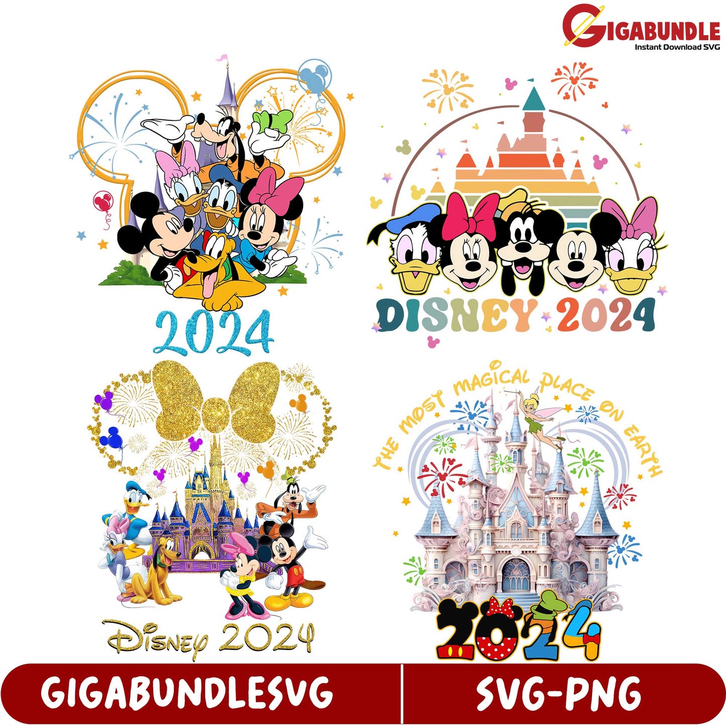 Disney 2024 SVG Bundle Magical Moments for Creative Projects