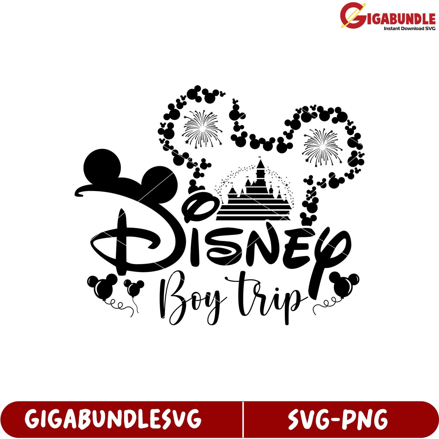 Disney Boy Trip SVG Design for Fun Adventures and Celebrations