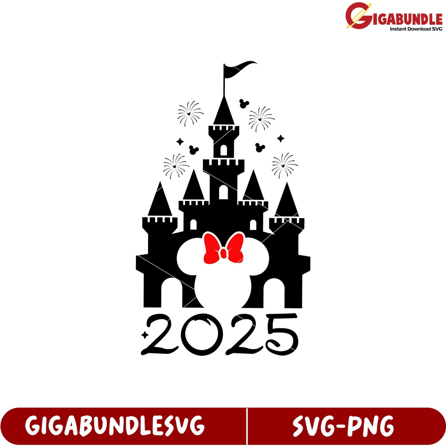 Disney Castle SVG Design for 2025 Celebrations Instant Download Art