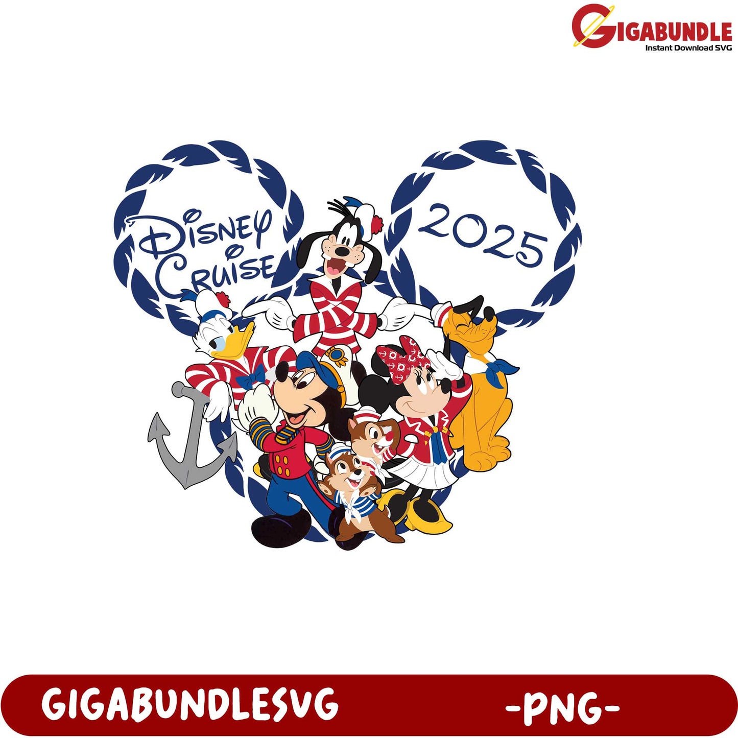 Disney Cruise 2025 Character Design PNG for Fans and Collectors