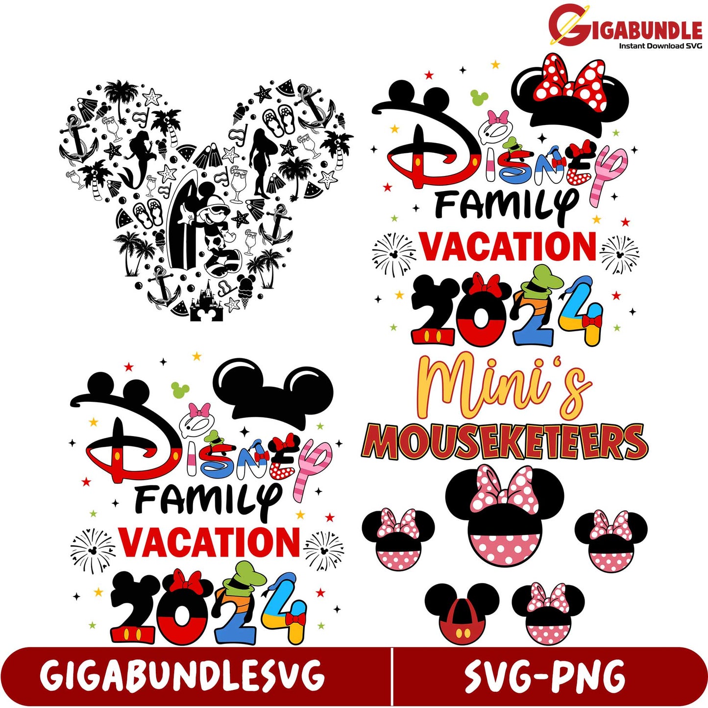 Disney Family Vacation 2024 SVG Bundle - Perfect for Mini's Fun