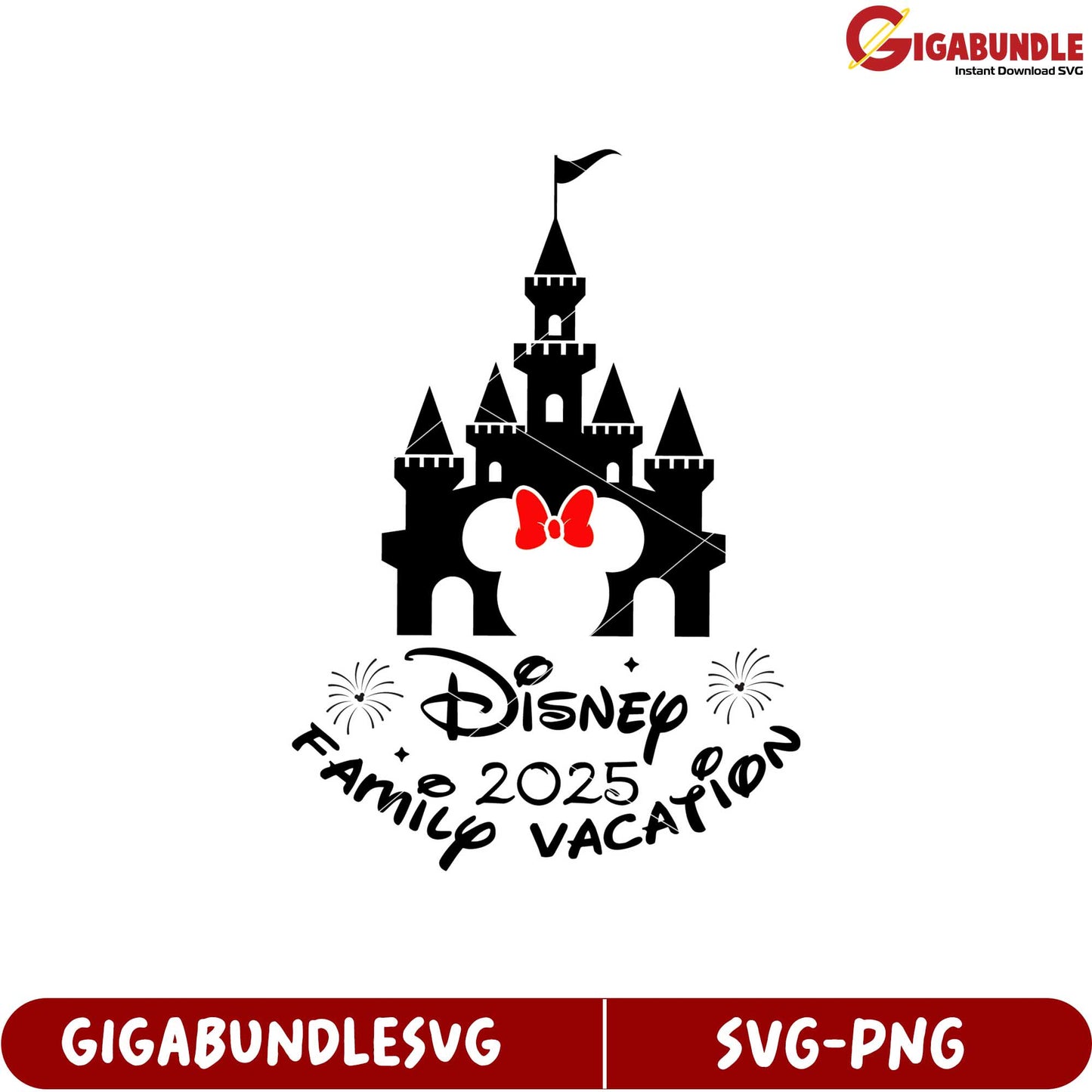 Disney Family Vacation 2025 Graphic SVG Download for Fun Memories