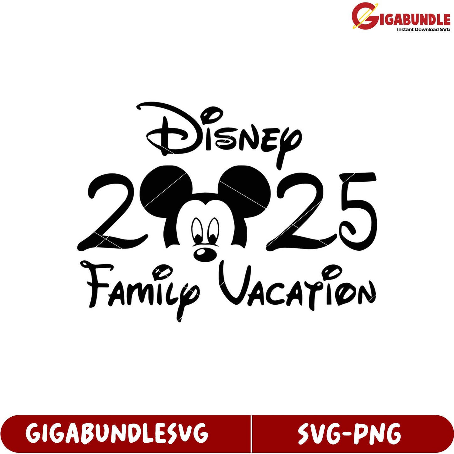 Disney Family Vacation 2025 SVG Design Perfect for Memorable Trips
