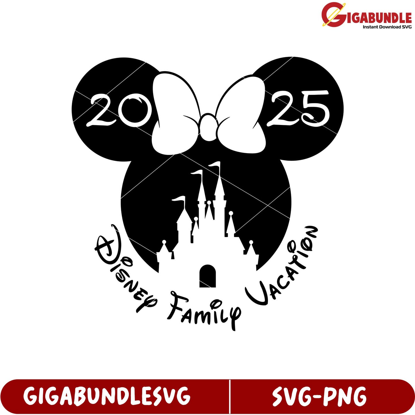 Disney Family Vacation 2025 SVG Design for Fun Family Memories