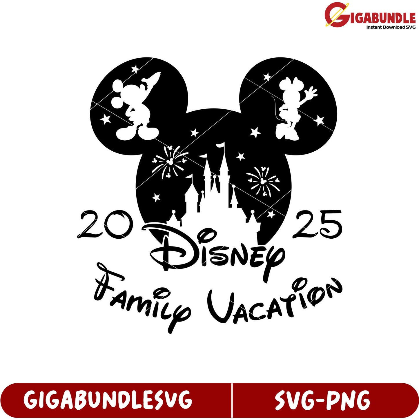 Disney Family Vacation 2025 SVG Product Design for Memorable Trip