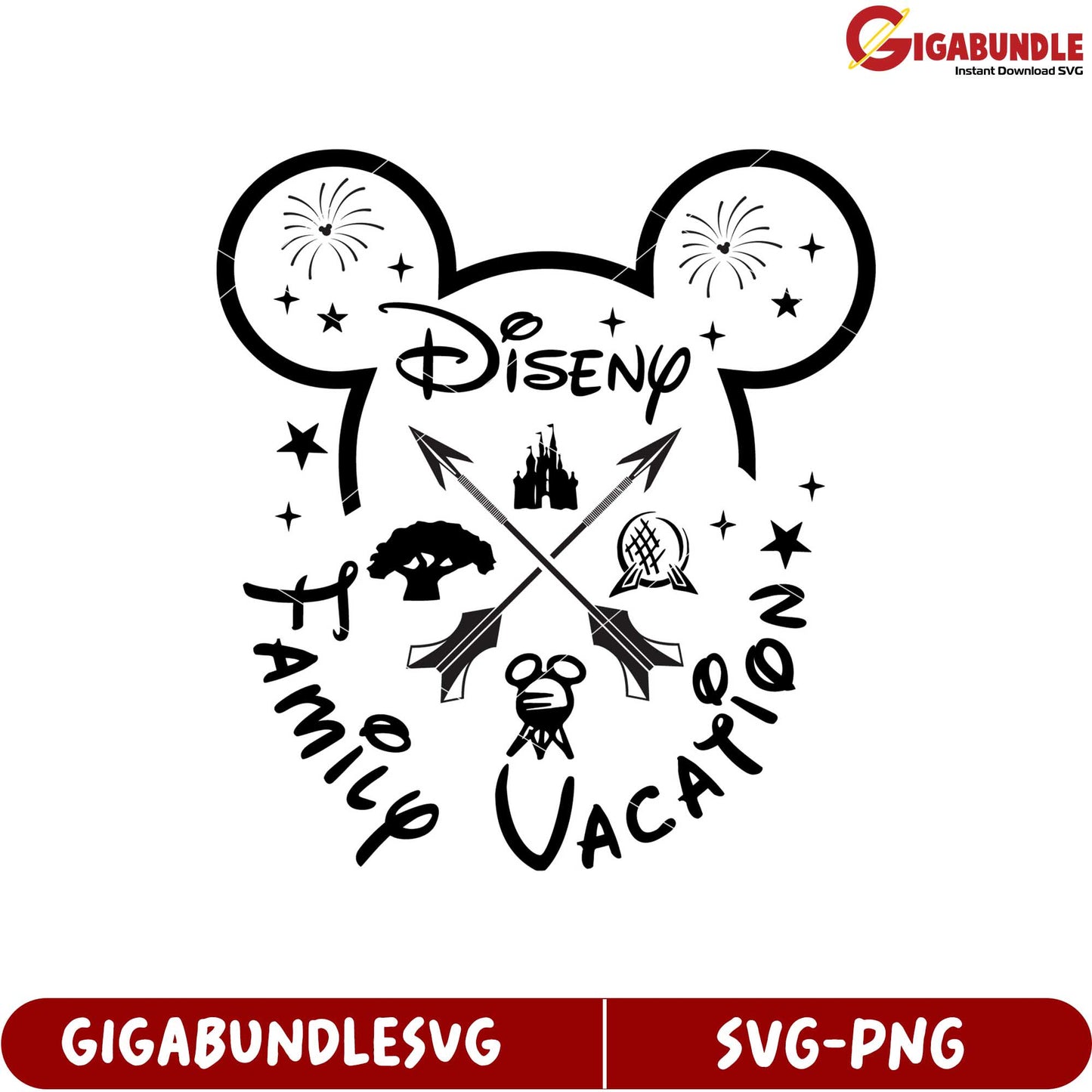 Disney Family Vacation SVG Design for Magical Trips and Memories