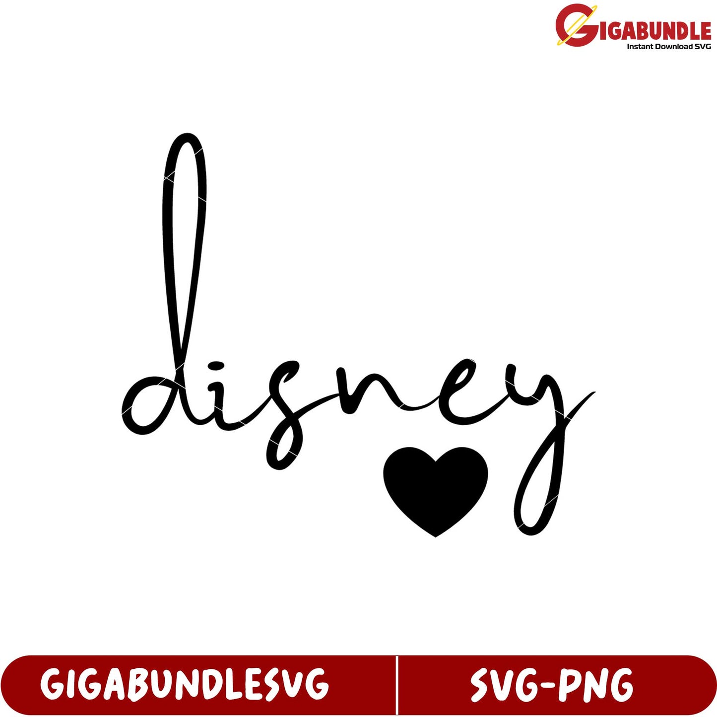 Disney Love SVG Design for Crafting Projects Instant Download Digital Art