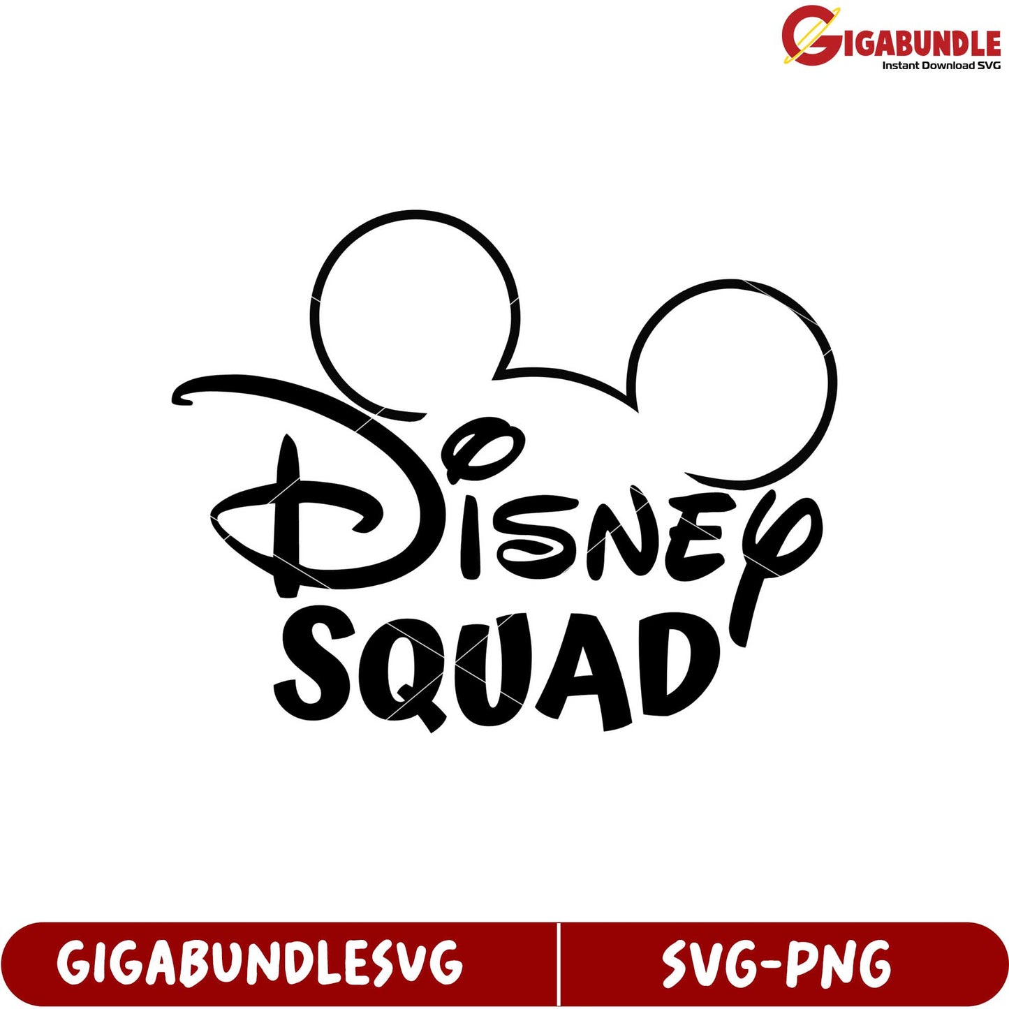 Disney Squad SVG File for Creative Projects and Crafting Enthusiasts