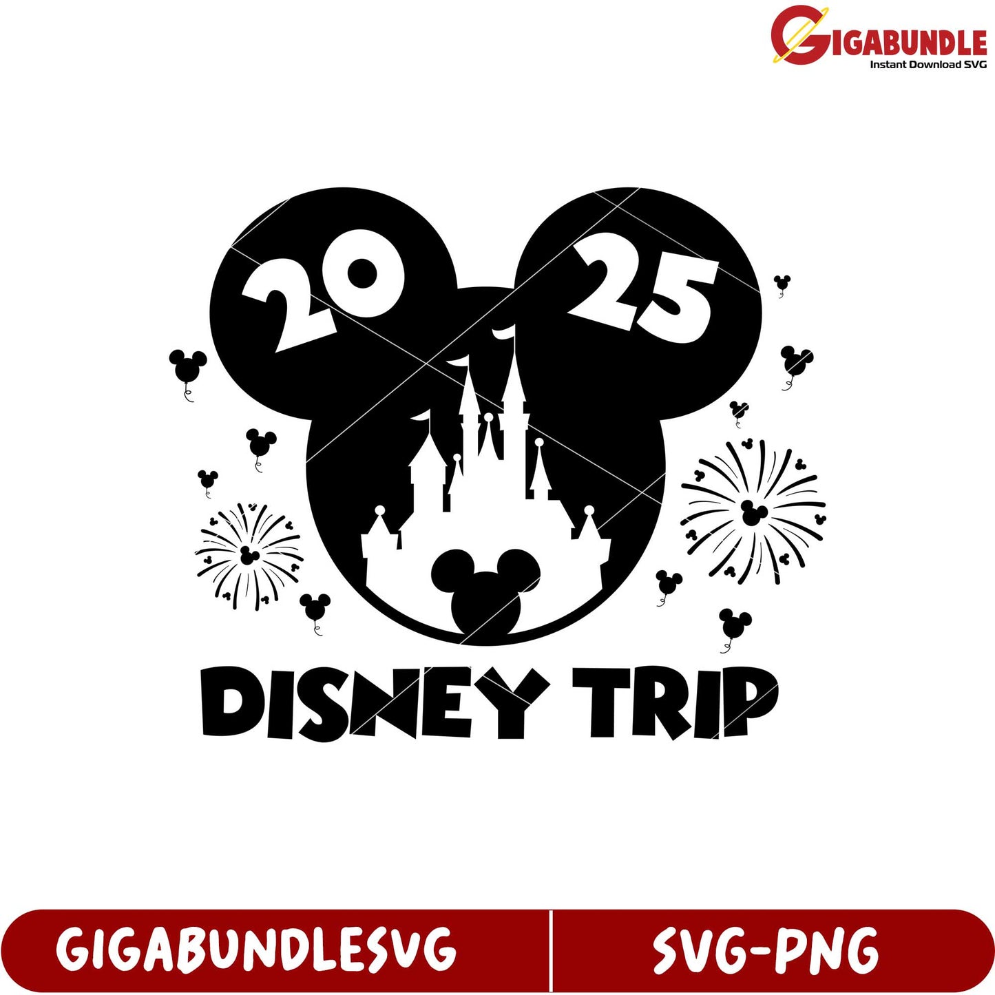 Disney Trip 2025 SVG Design for Magical Family Vacation Memories