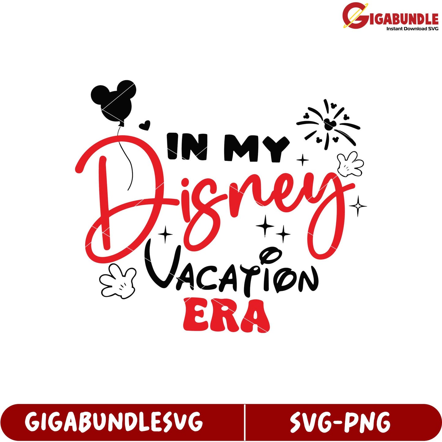 Disney Vacation Era SVG Graphic for Fun Holiday Crafts and Design