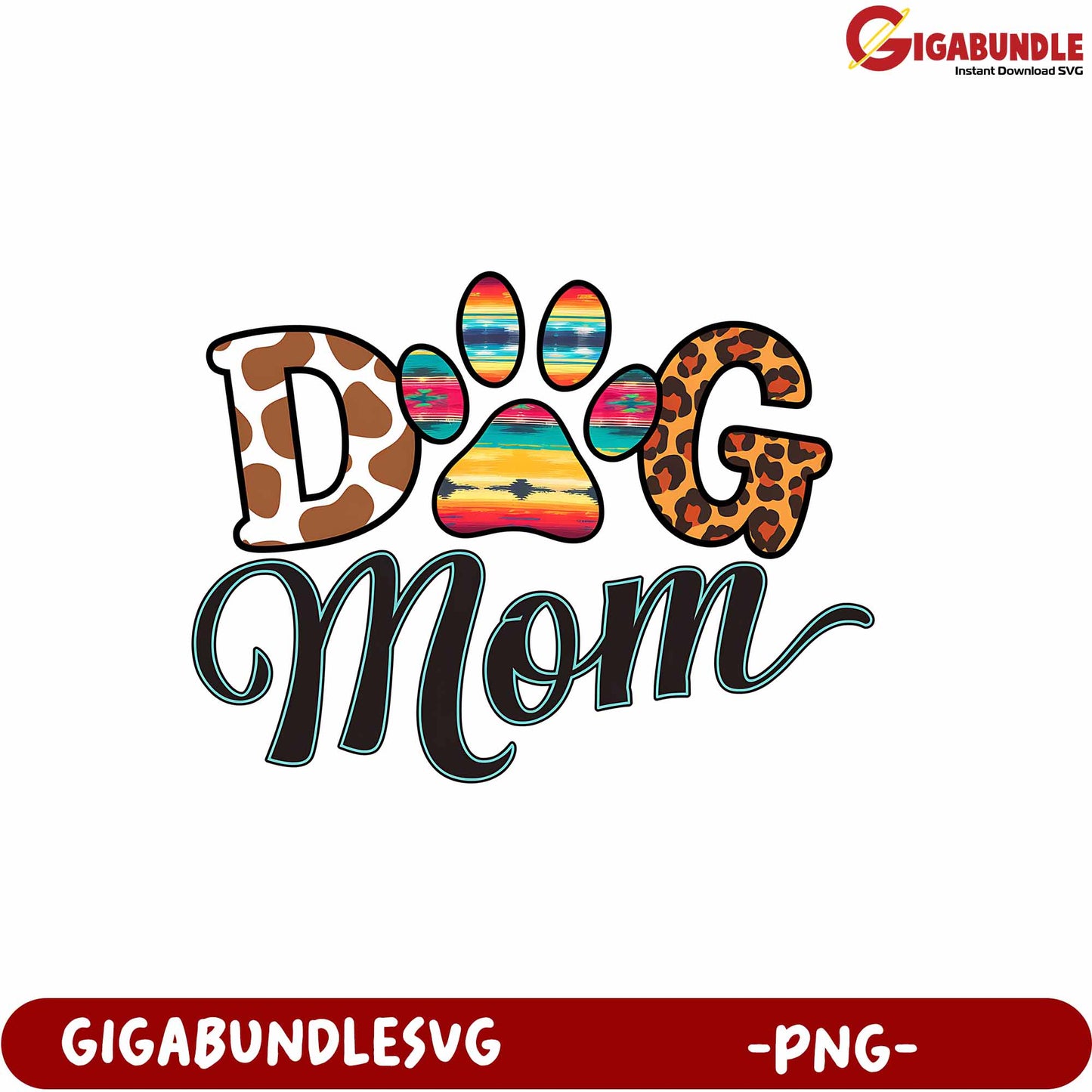 Dog Mom Graphic Art PNG for Pet Lovers and Design Enthusiasts
