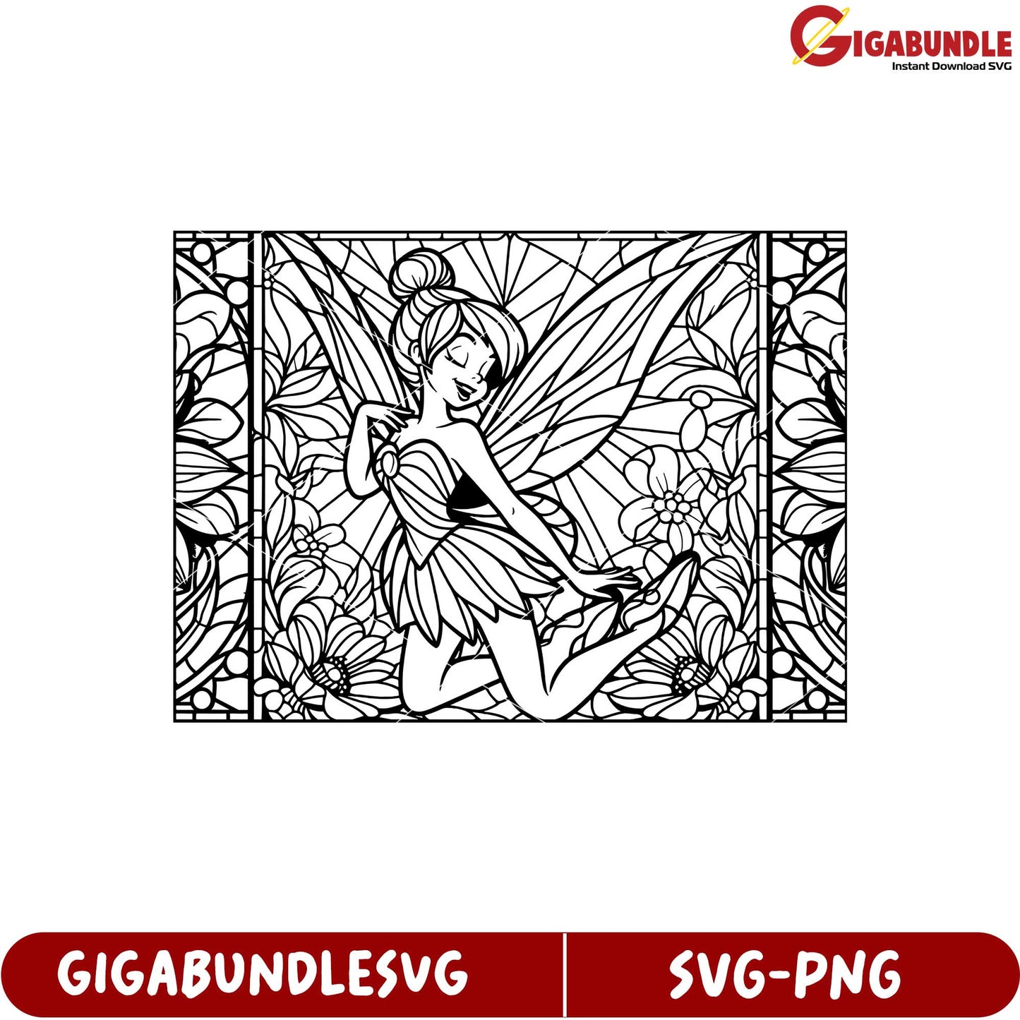 Elegant Fairy Flower Design SVG Cut File for Creative Projects