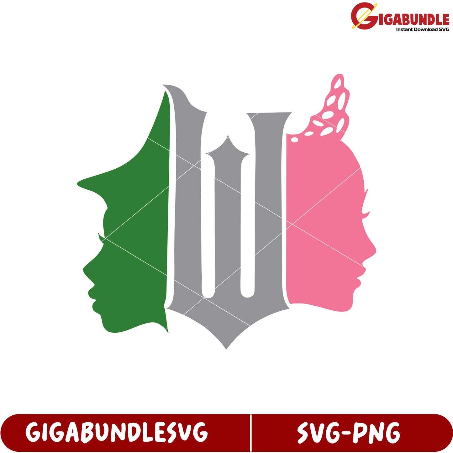 Elegant SVG Design Featuring Unique Silhouettes and Artistic Elements