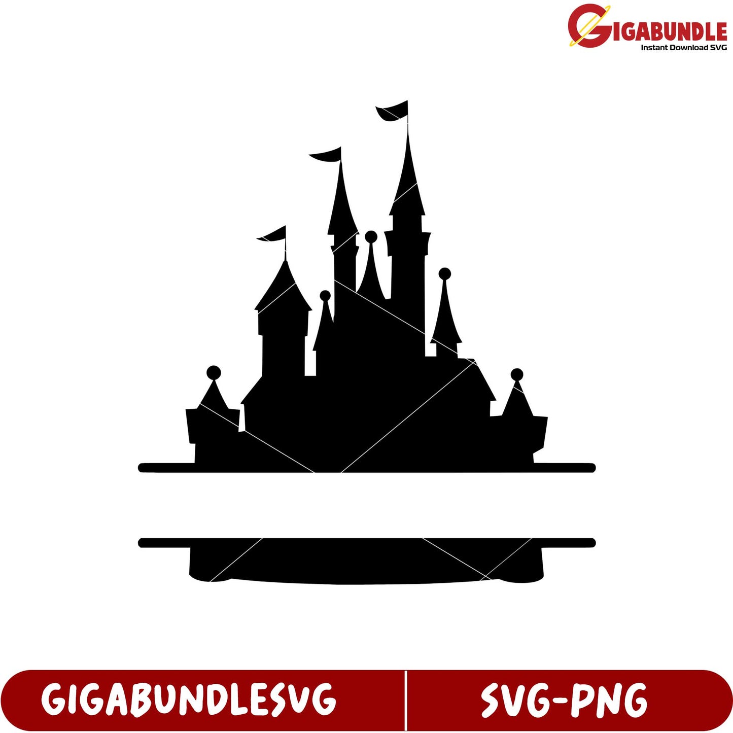 Fantasy Castle Silhouette SVG Graphic for Unique Design Projects