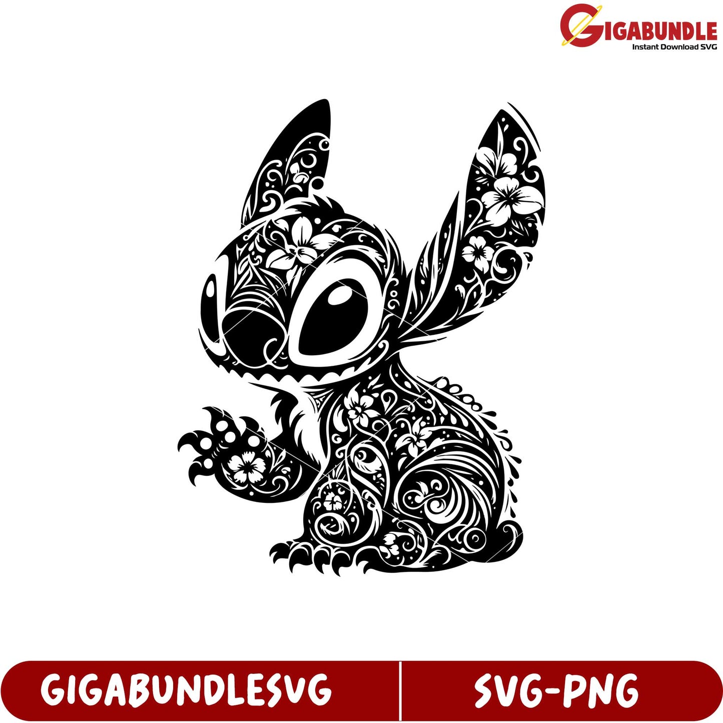 Flower Pattern Cartoon Character SVG File for Creative Projects