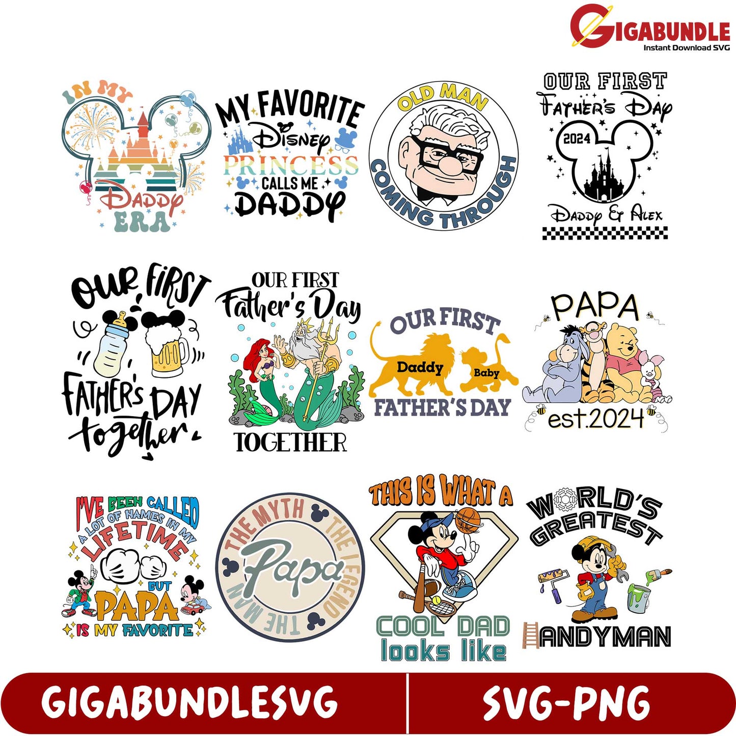 Fun SVG Bundle for Father's Day 2024 – Creative Designs & Quotes