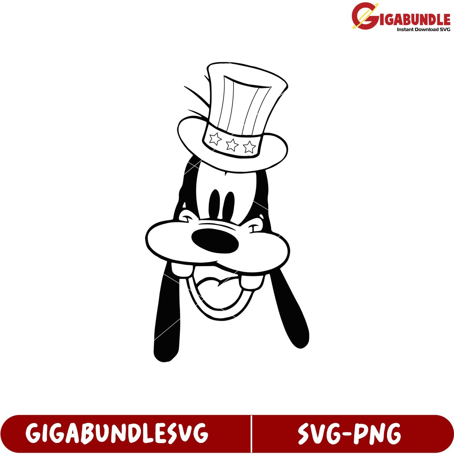Goofy Character Graphic SVG Format for Creative Projects Download