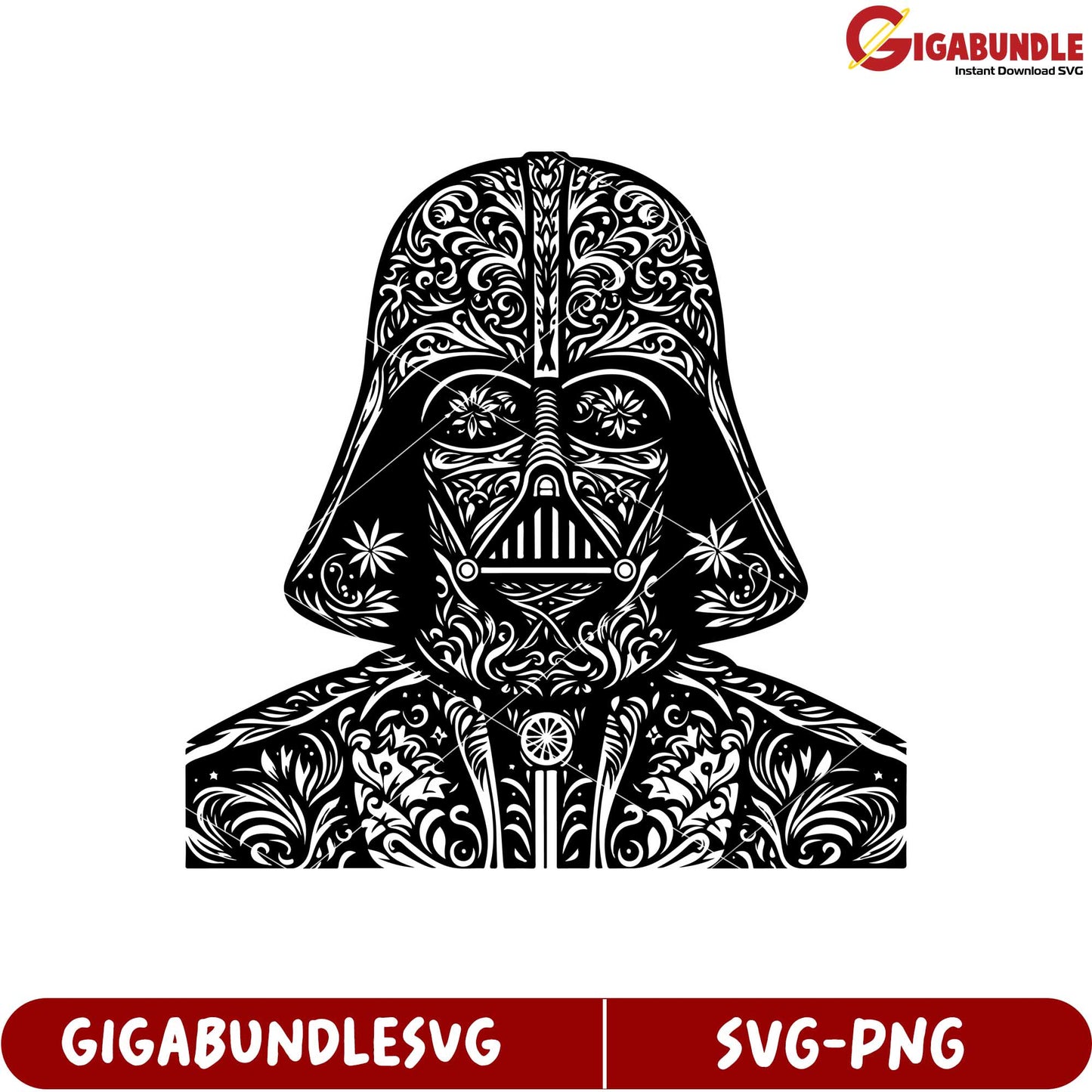 Intricate Darth Vader SVG Design for Unique Digital Creations