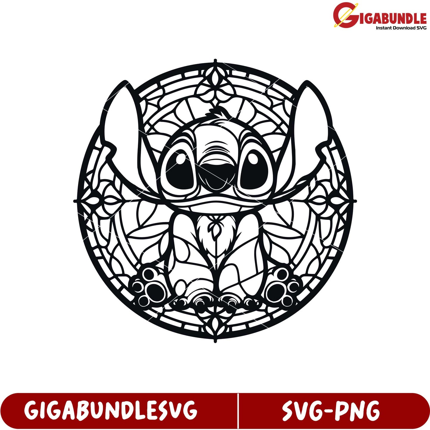 Intricate SVG Design of Cartoon Character in Mandala Style Art