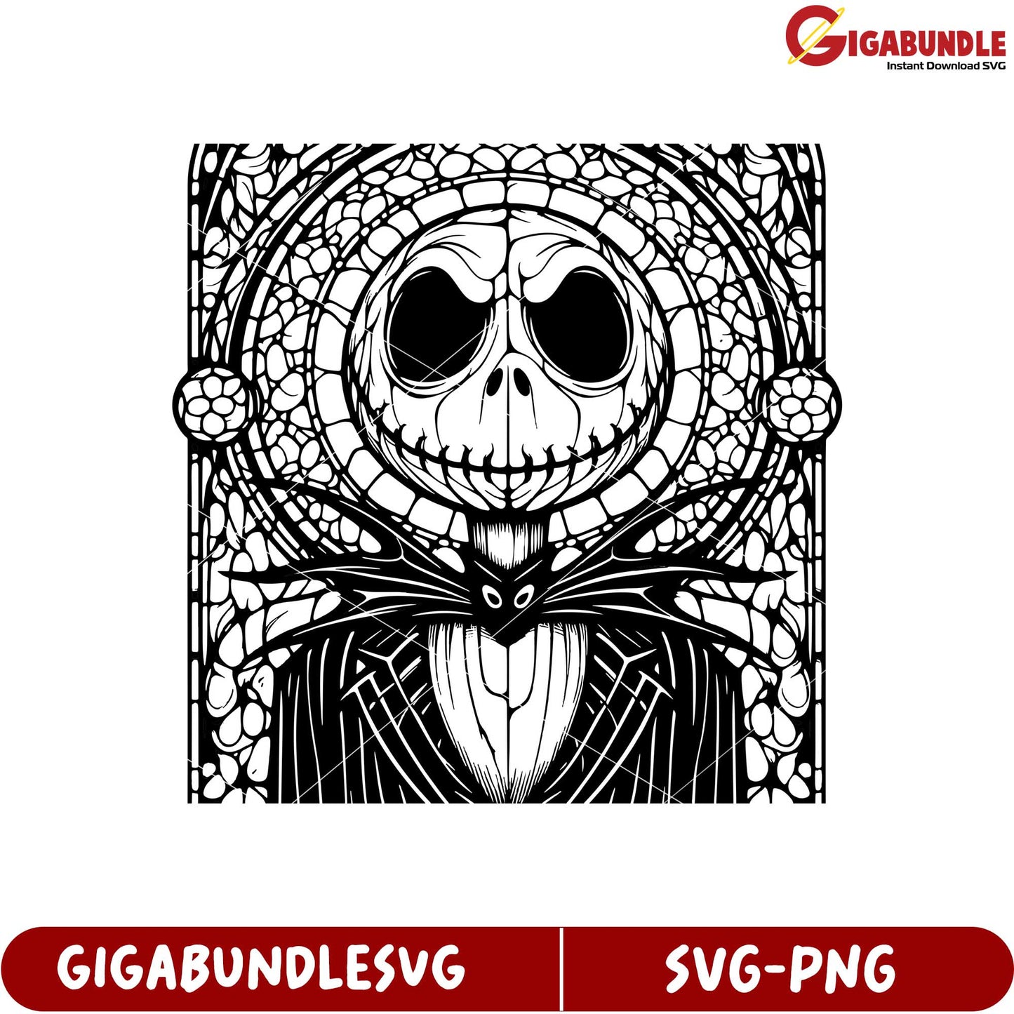 Jack Skellington SVG Art Design for Halloween Crafts and Decor