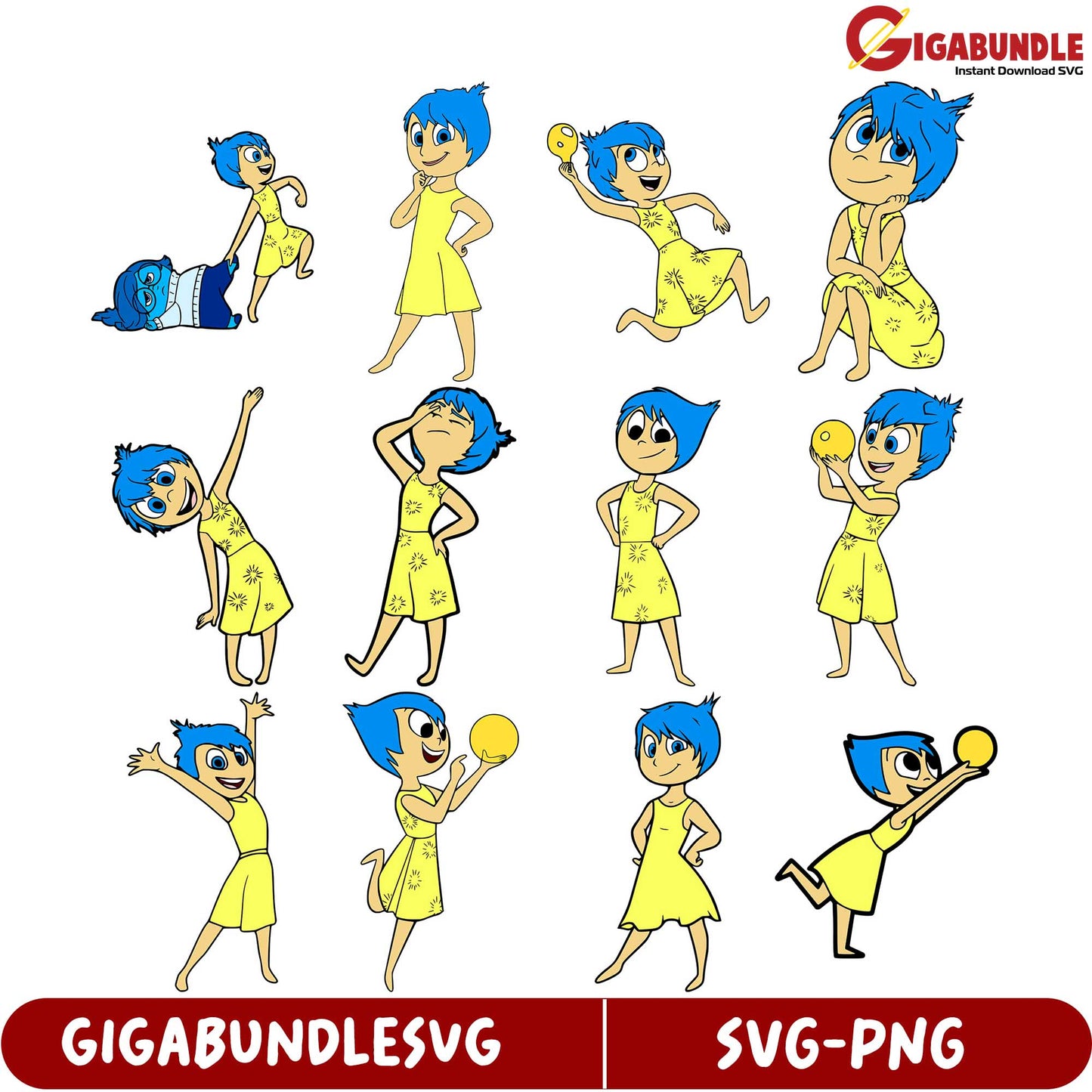 Joyful SVG Bundle Cute Animated Characters for Creative Projects