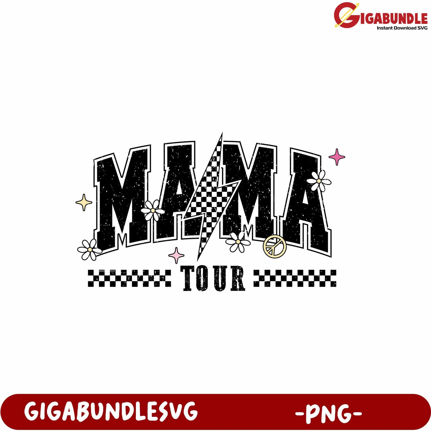 MAMA Tour Graphic Design for Apparel and Merchandise PNG Format