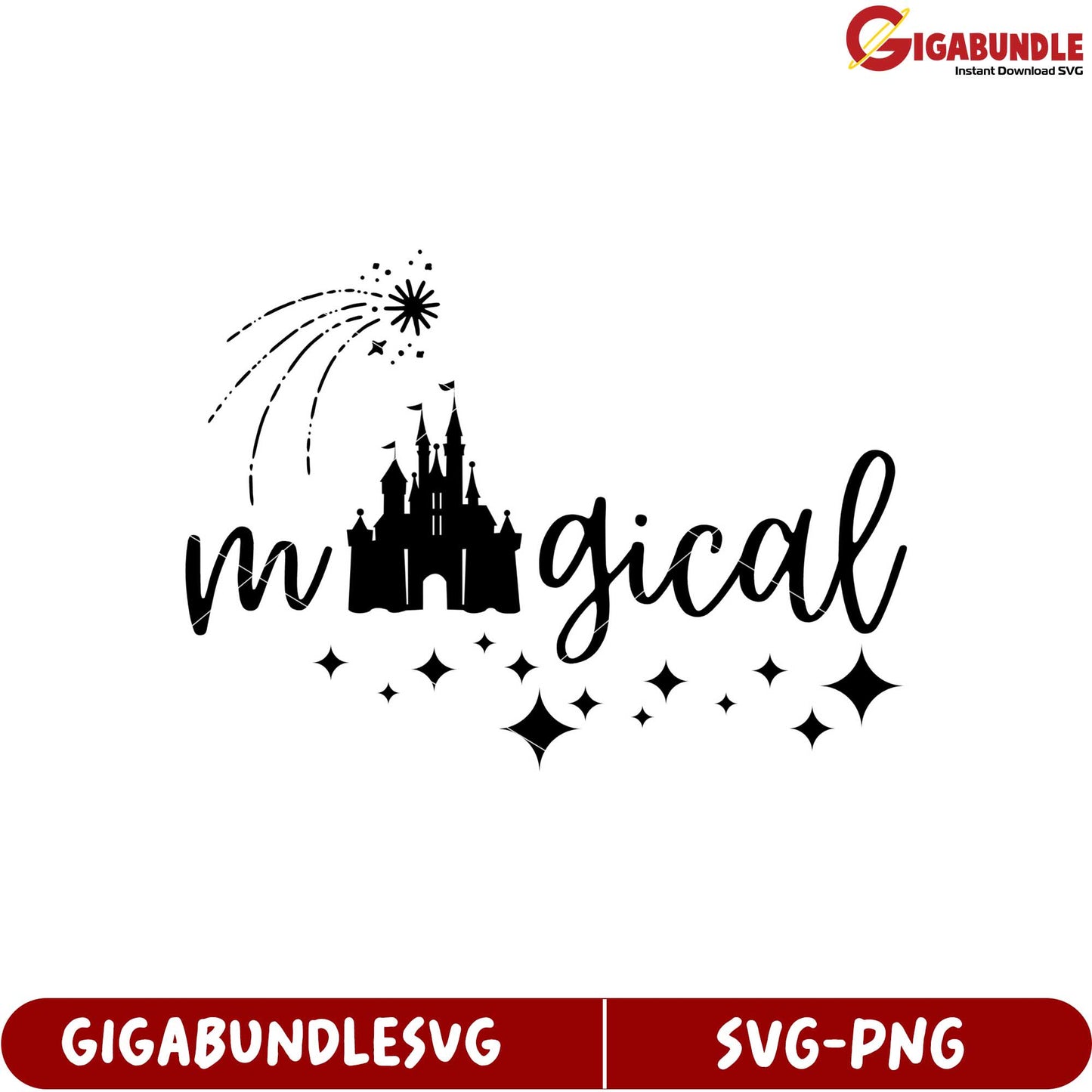 Magical Castle SVG Design with Sparkles for Creative Projects