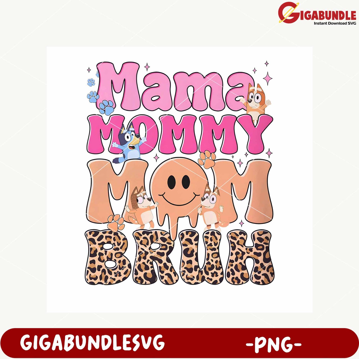 Mama Mommy Cute Character Design PNG Downloadable File