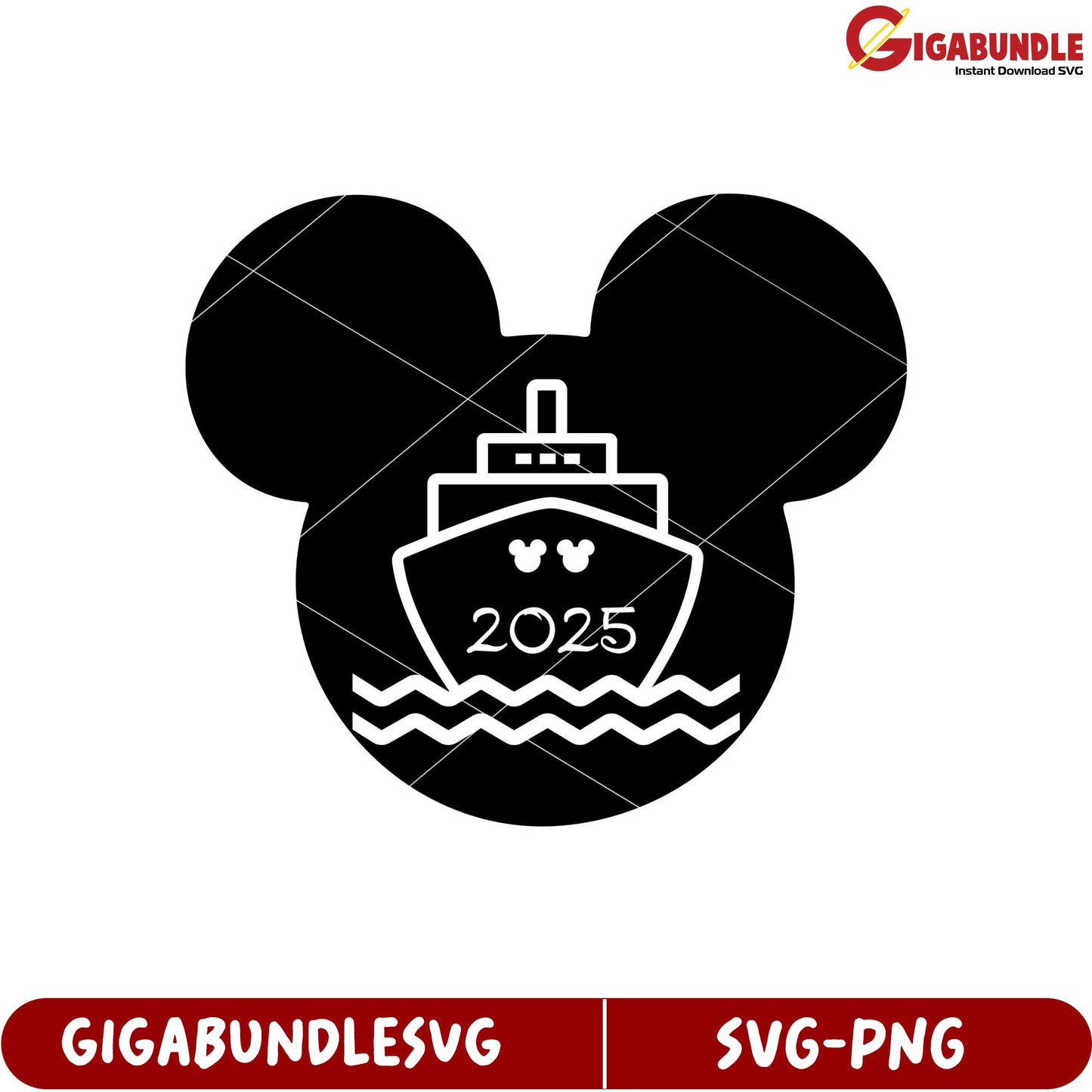 Mickey Mouse Ship Design 2025 SVG for Creative Projects and Crafts