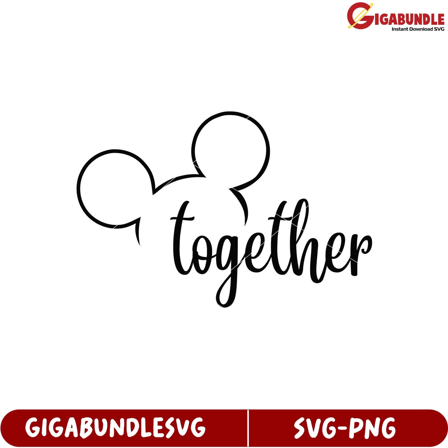 Mickey Mouse Together SVG Design for Creative Projects and Crafts