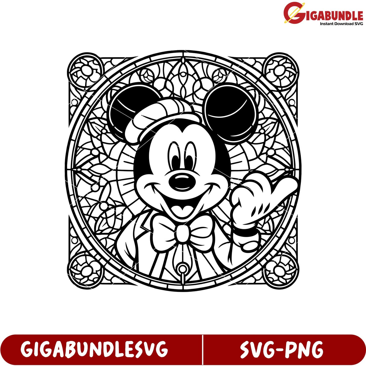 Mickey Mouse Vintage SVG Design for Crafts and Digital Projects