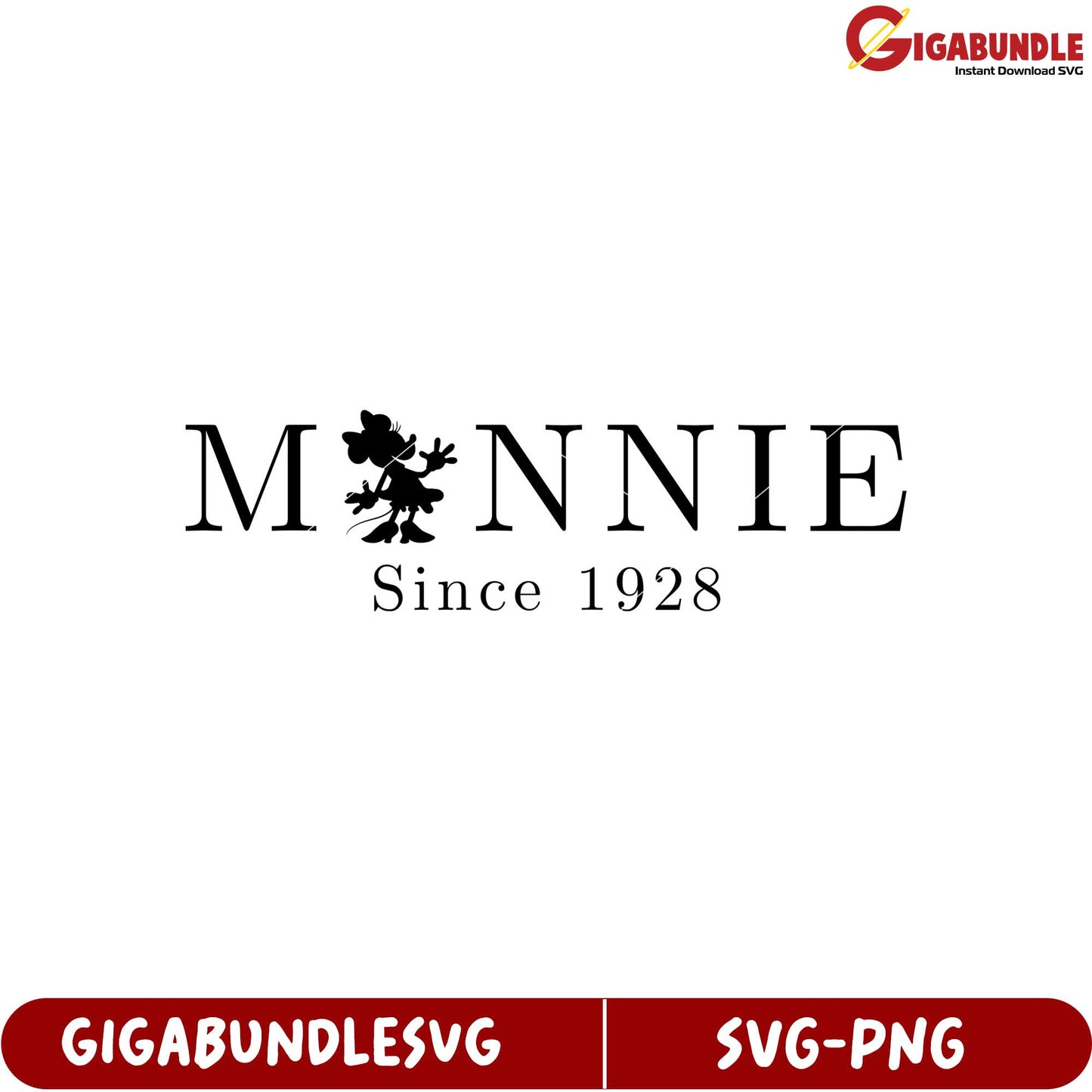 Minnie Classic Design SVG File for Unique Crafts and Personal Projects