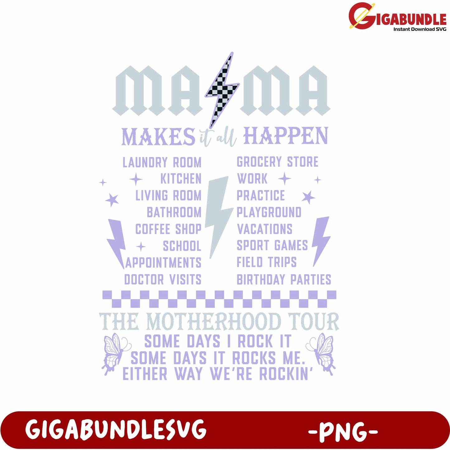 Motherhood Tour PNG Design for Moms Fun Life Moments Art