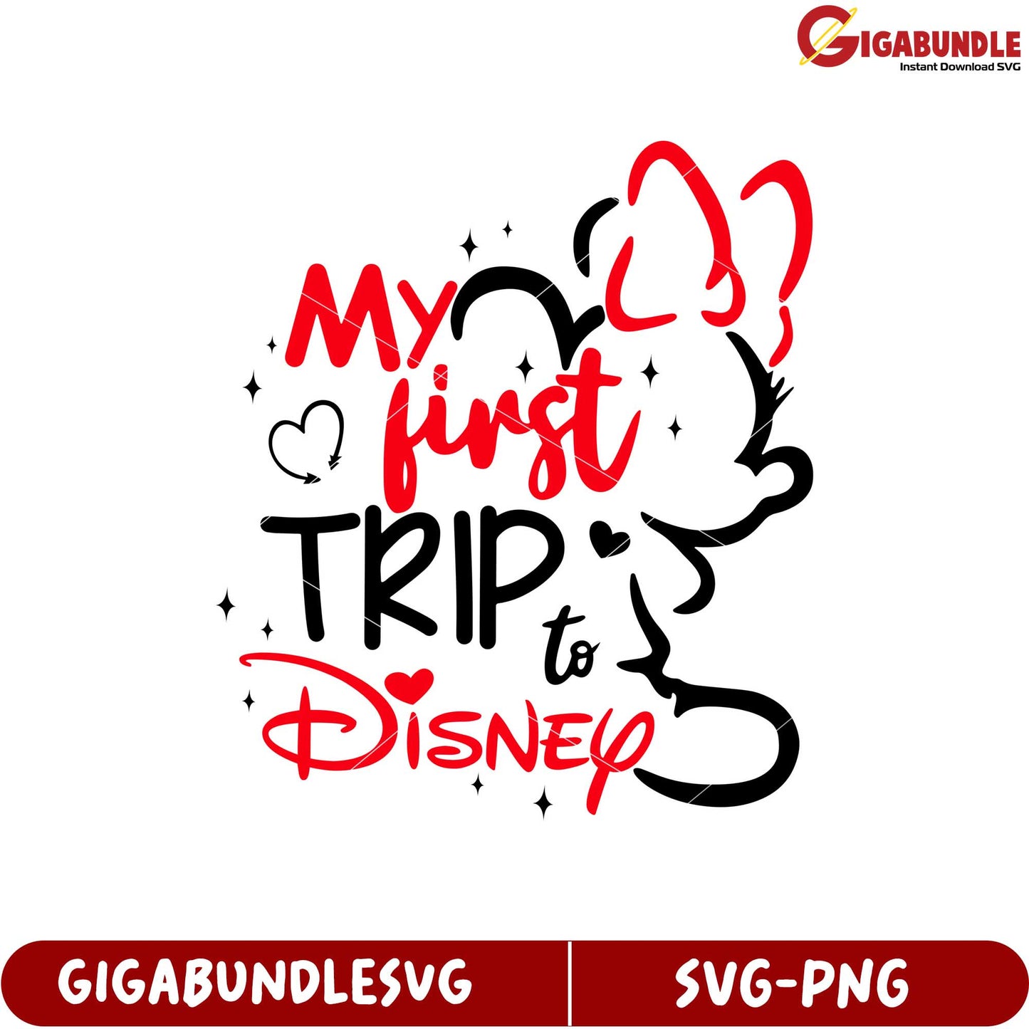 My First Trip to Disney SVG Design for Magical Adventures