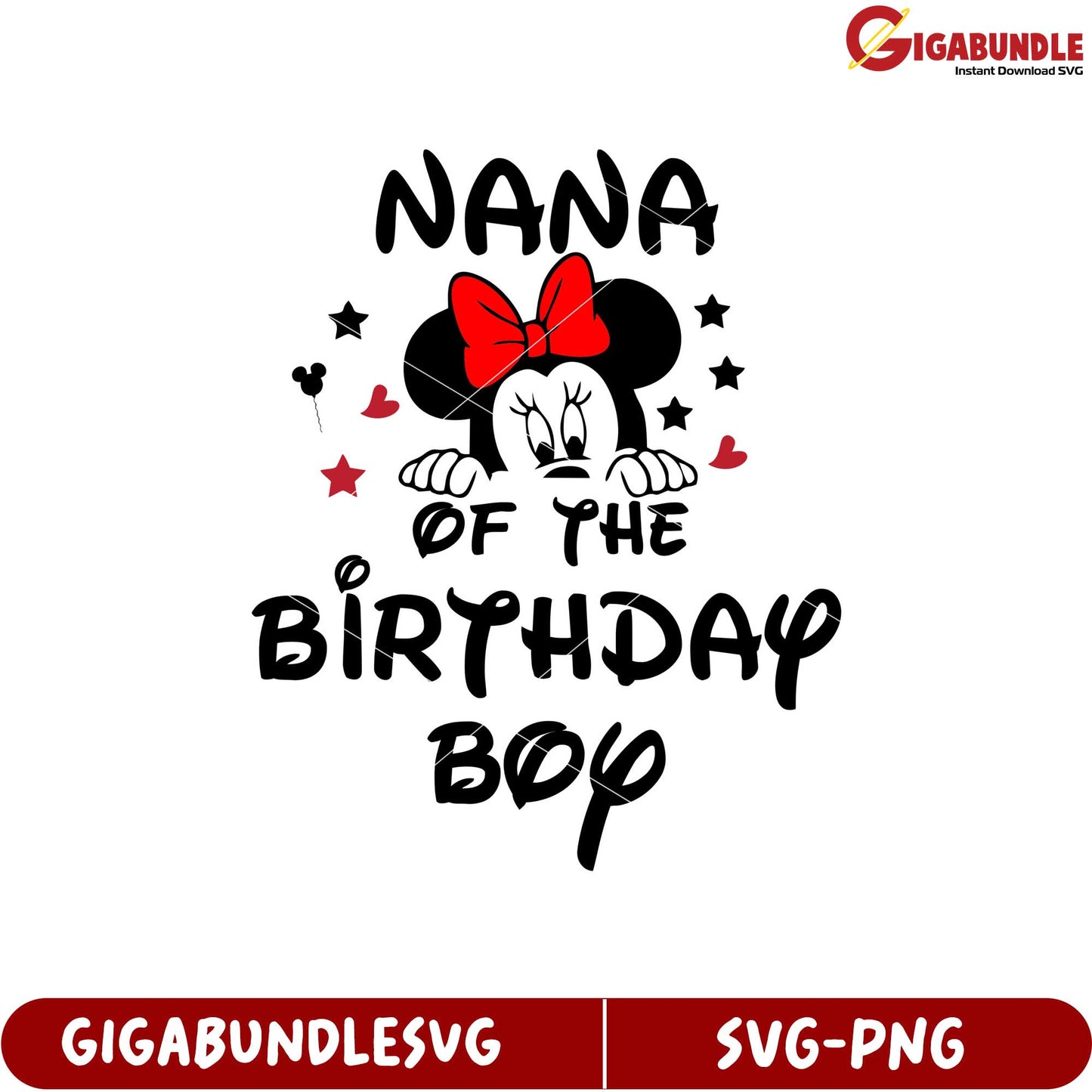 Nana Birthday Boy SVG Design for Celebration and Special Events