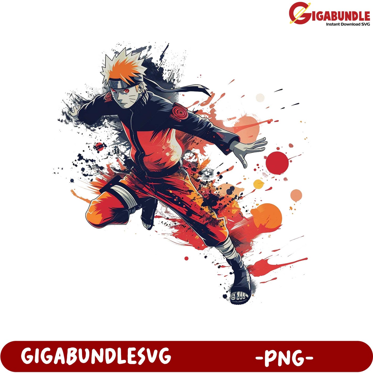 Naruto Action Character Art PNG Download for Fans and Collectors