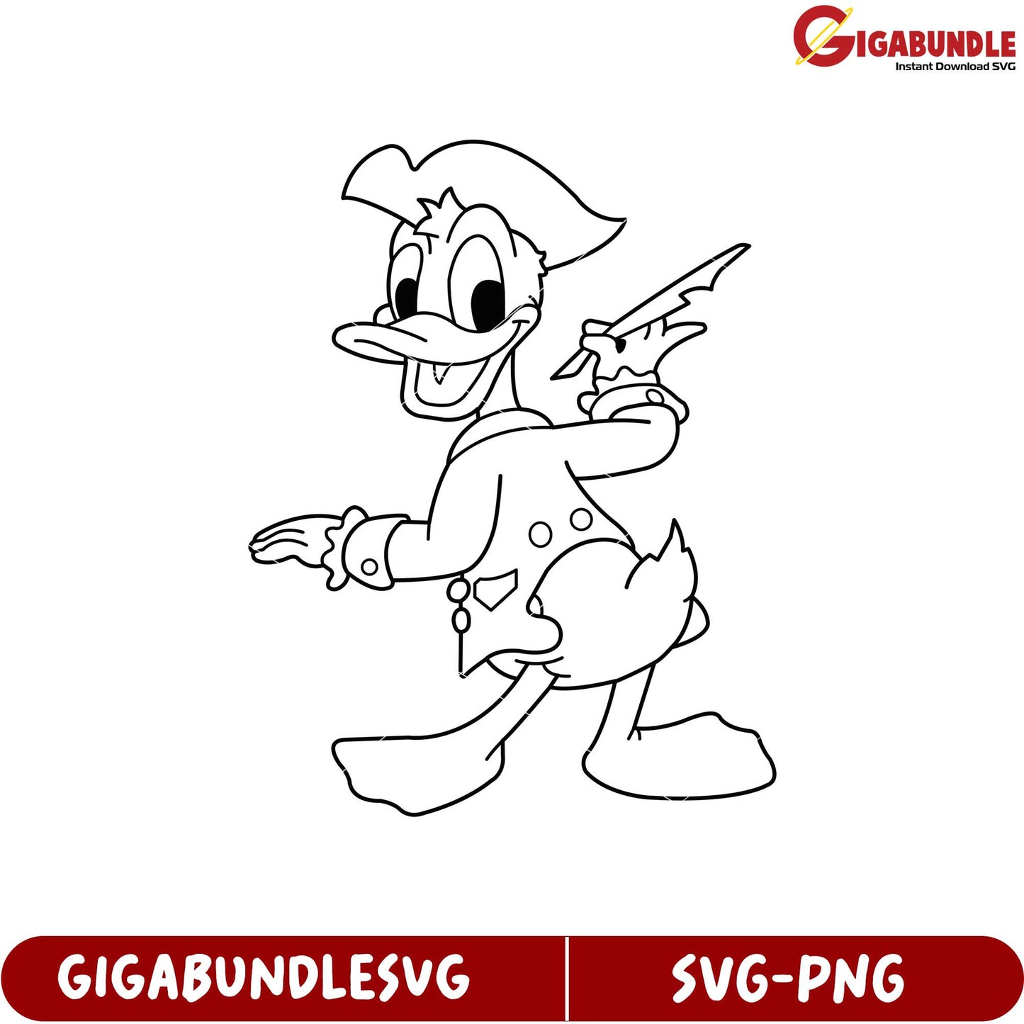 Playful Cartoon Duck Design for Kids Coloring Activities SVG Format