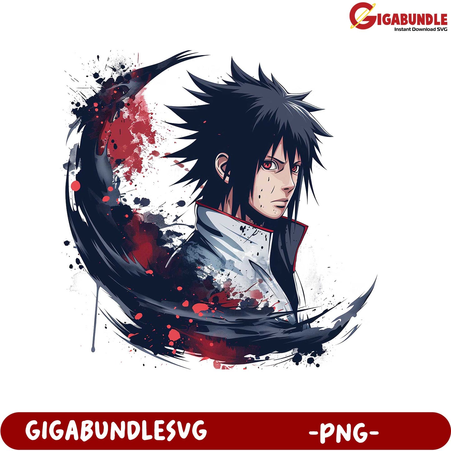 Sasuke Uchiha Character PNG Art for Fans and Collectors