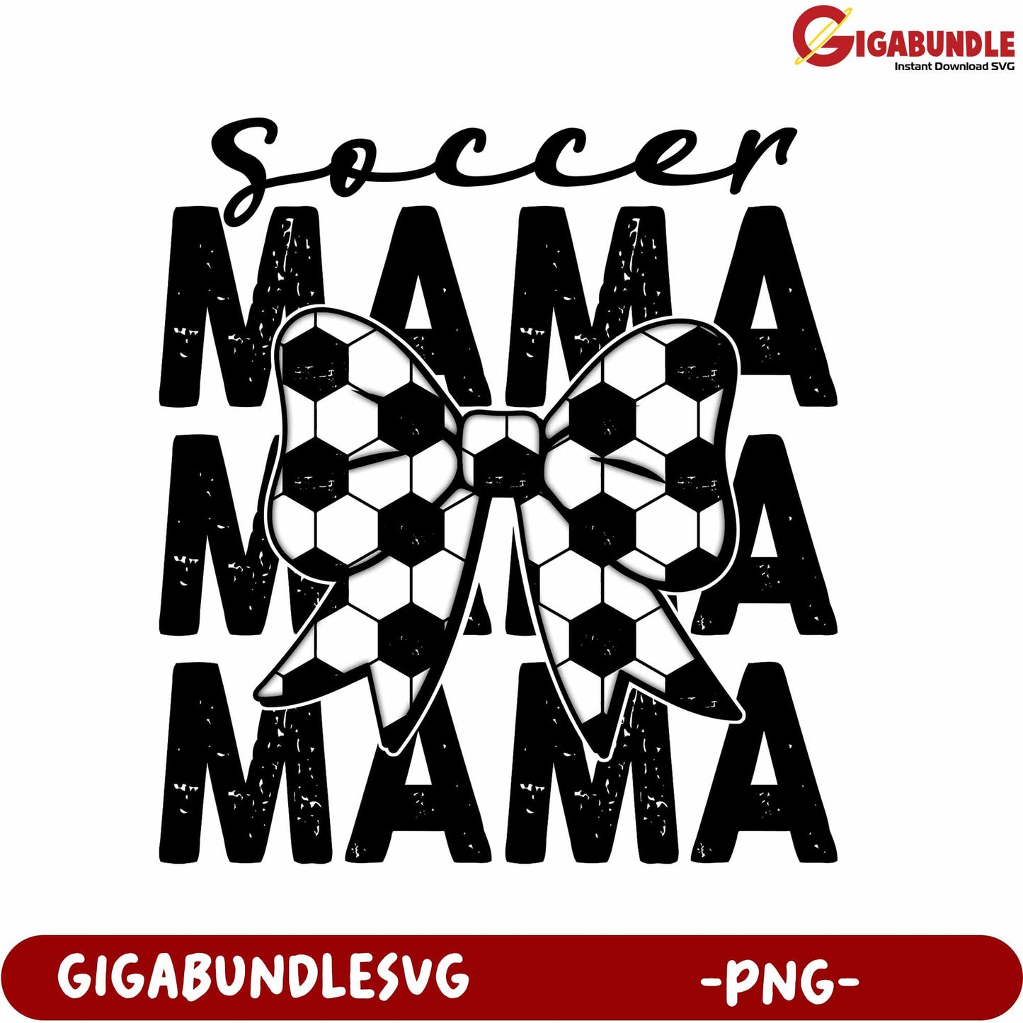 Soccer Mama Bow PNG Design for Sports Lovers and Mothers