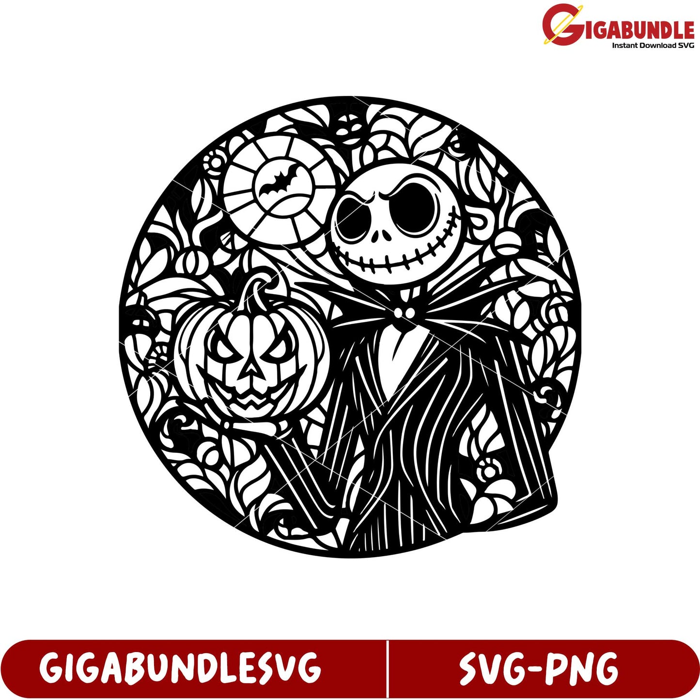 Spooky Jack Skellington SVG Art for Halloween Decor and Crafts