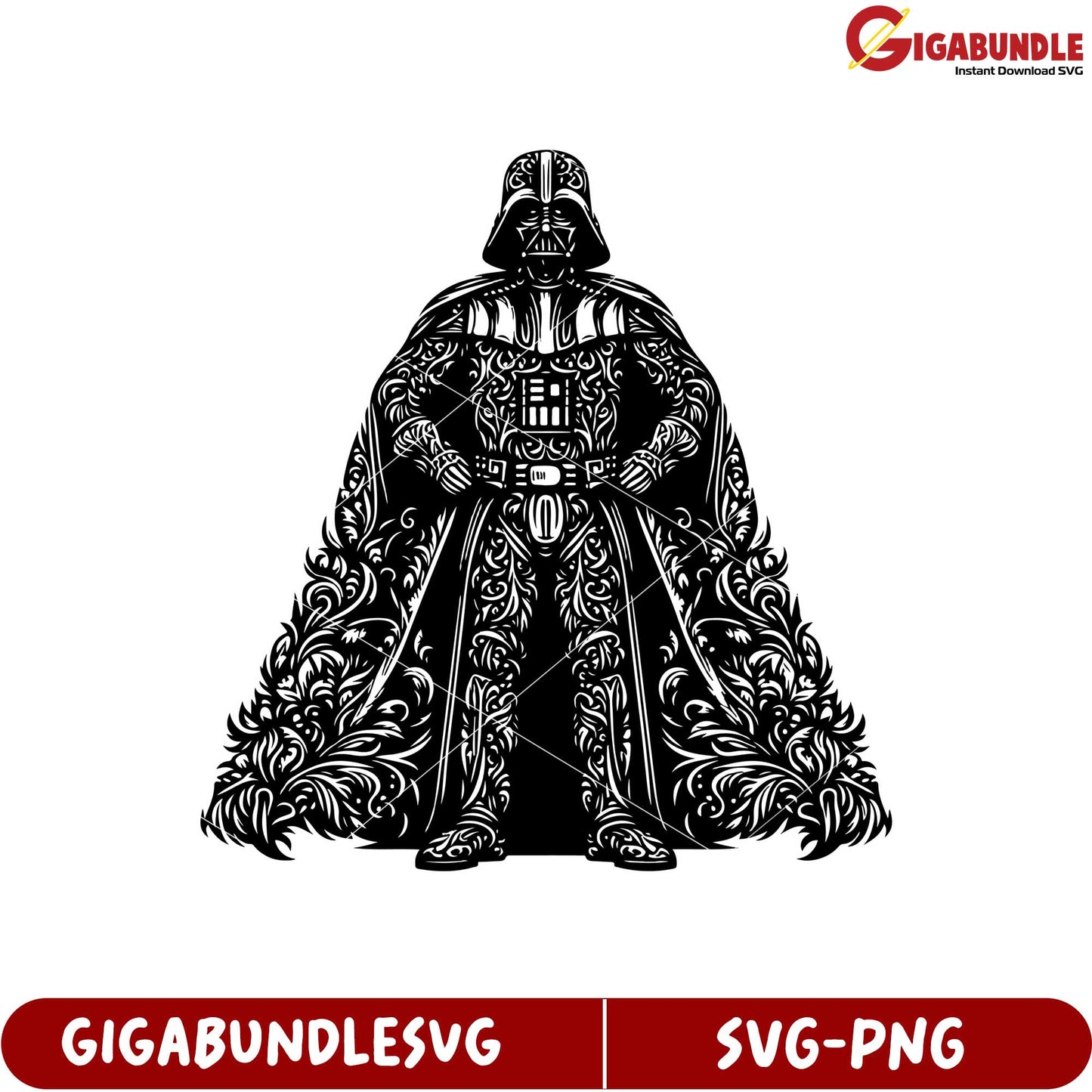 Stylized Dark Lord Character SVG Design for Creative Projects Download