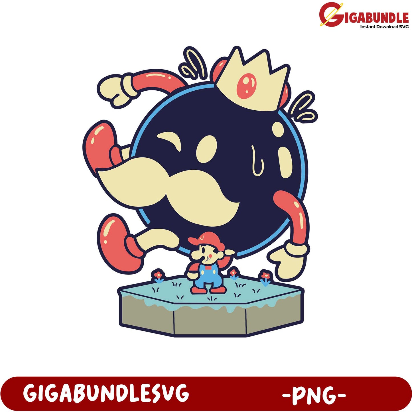 Super Mario Character Adventure PNG Graphic Design Download