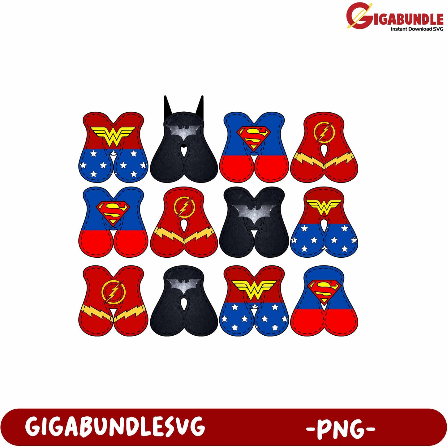 Superhero Themed PNG Product Design for Creative Projects and Crafts