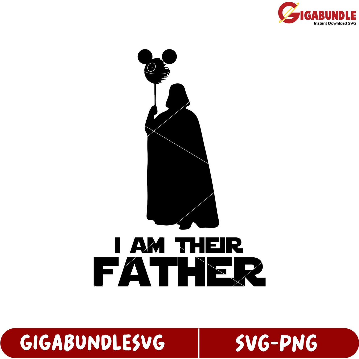Unique Father Figure SVG Design with Iconic Quote for Gifts and Decor