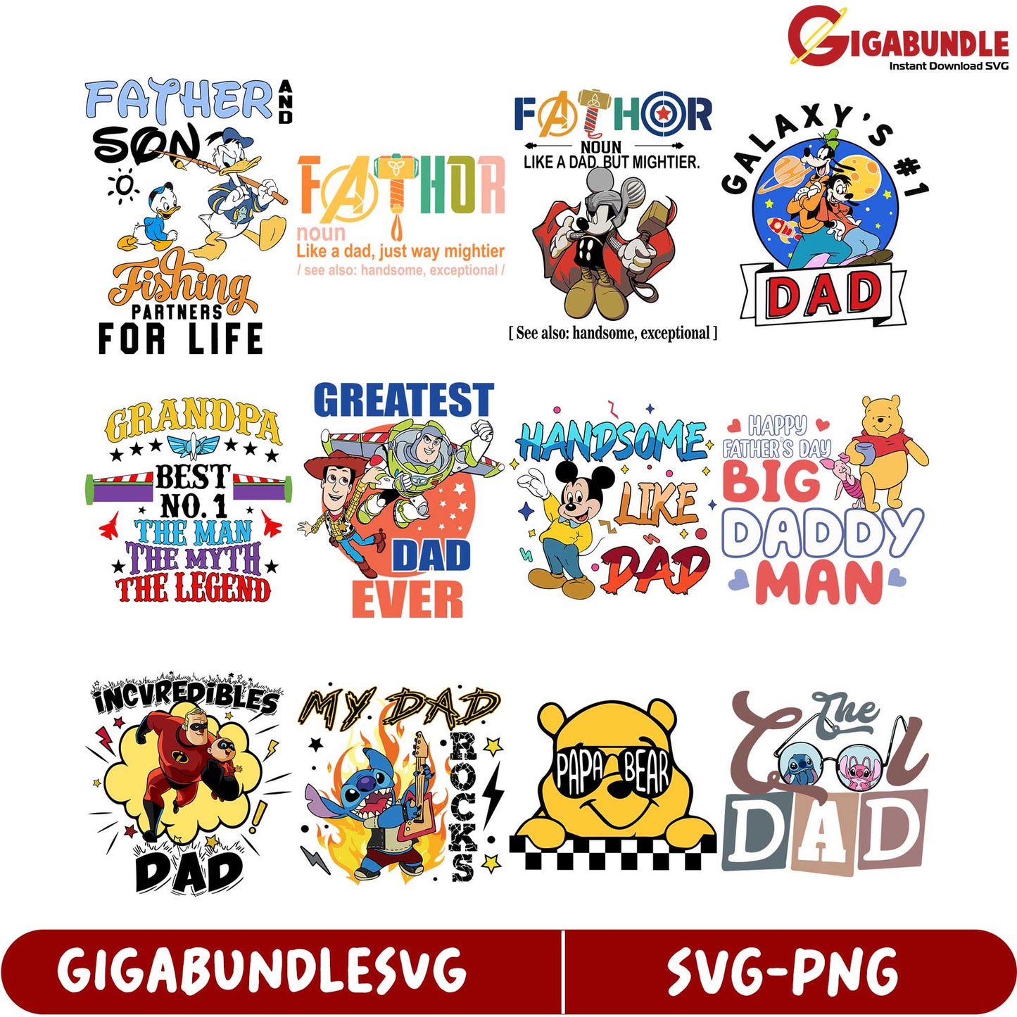 Unique SVG Bundle for Father's Day Fun & Creative Designs