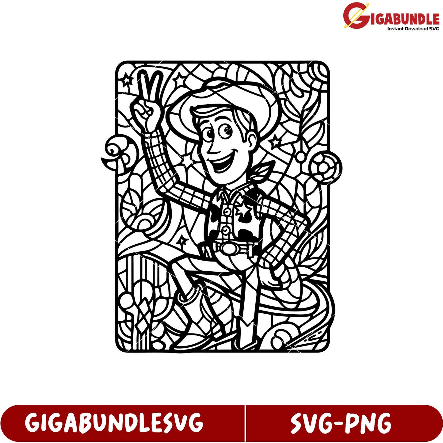 Vintage Cowboy Character SVG Art for Creative Projects and Crafts