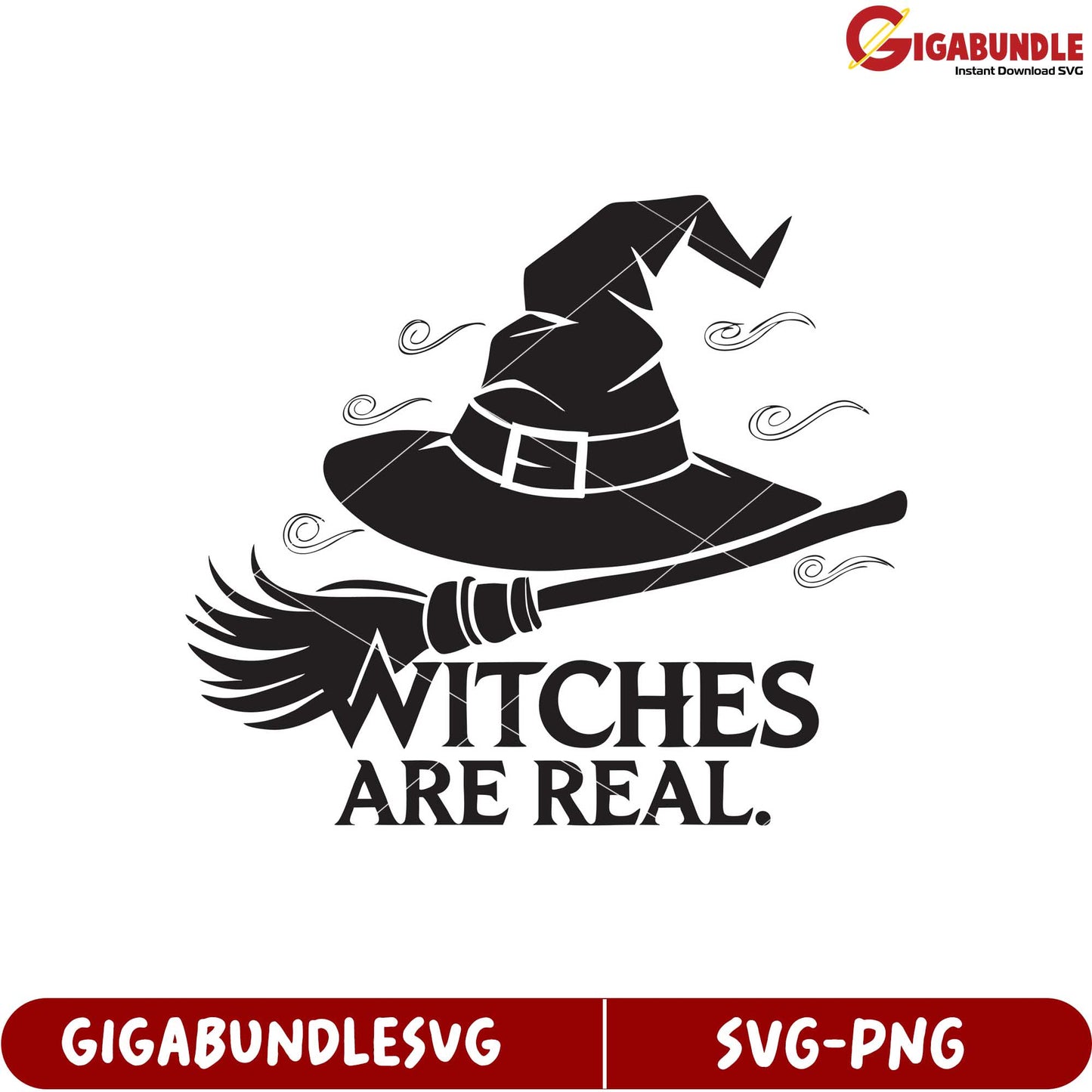 Witches Are Real SVG Design for Halloween Crafts and Decorations